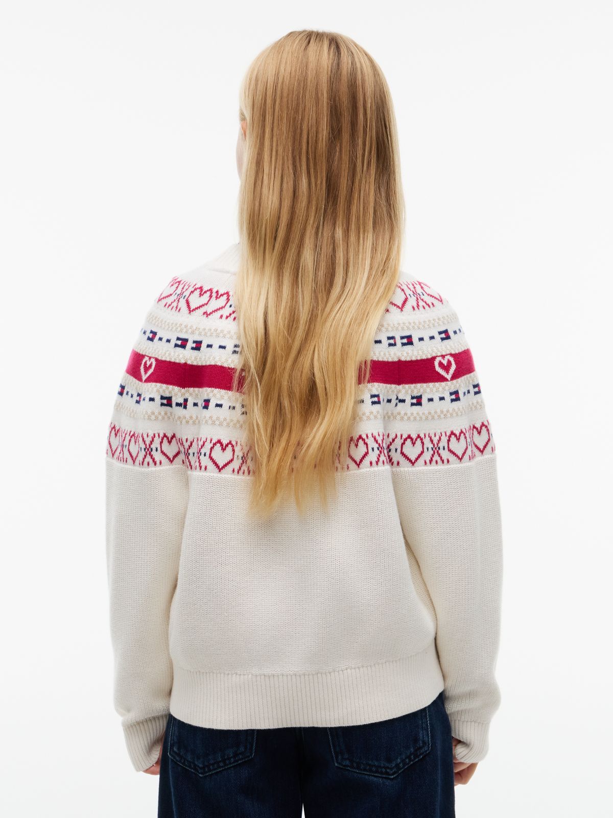 Intarsia Fair Isle Relaxed Jumper — Yellow