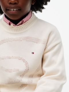 Textured Back Logo Relaxed Jumper — Yellow 3