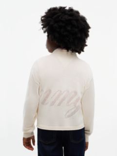 Textured Back Logo Relaxed Jumper — Yellow 4