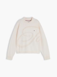 Textured Back Logo Relaxed Jumper — Yellow 5
