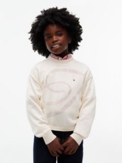 Textured Back Logo Relaxed Jumper — Yellow 1