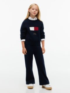 Logo Embroidery Flag Jumper With Wool — Blue 2