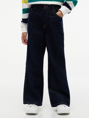 denim mabel high rise wide leg jeans for girls tommy hilfiger