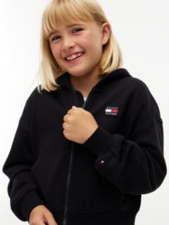Heritage Flag Logo Relaxed Zip-Thru Hoody — Black 3