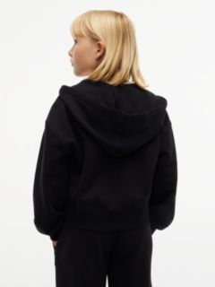 Heritage Flag Logo Relaxed Zip-Thru Hoody — Black 4