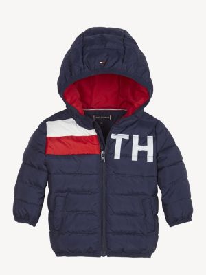 Baby Tommy Flag Print Jacket | BLUE 