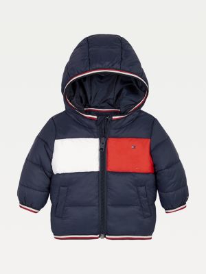 tommy hilfiger hooded puffer jacket