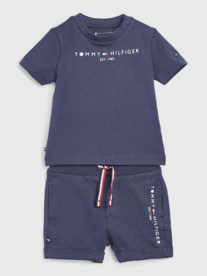tommy hilfiger t shirt and shorts set