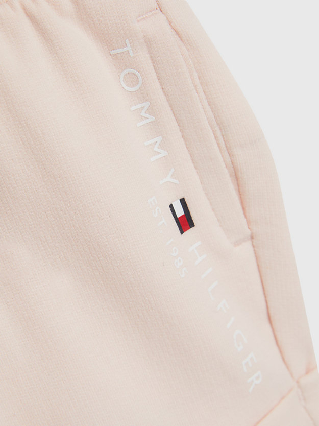 rosa essential set mit t-shirt und shorts für newborn - tommy hilfiger