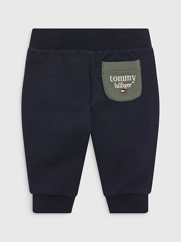 AVALON GREEN COLORBLOCK Colour-Blocked Joggers for newborn TOMMY HILFIGER