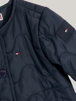 Global Stripe Padded Jacket | Blue | Tommy Hilfiger