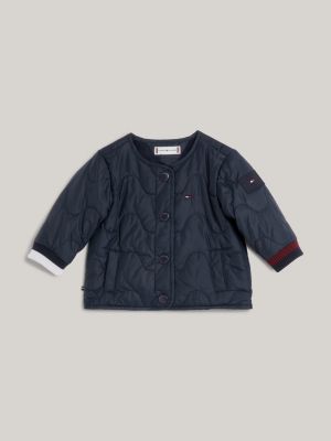 Tommy hilfiger stripe quilted outlet bomber