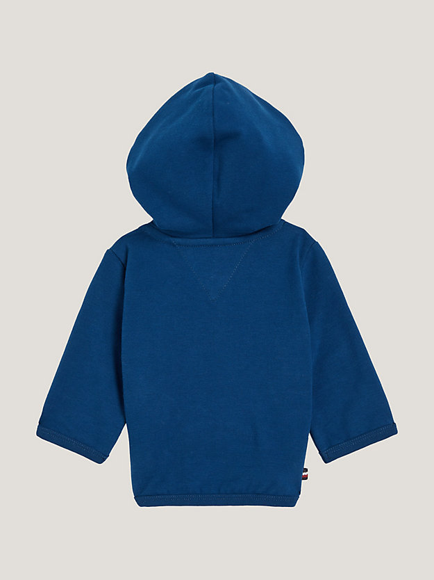 TH Monogram Stamp Relaxed Hoody | Blue | Tommy Hilfiger