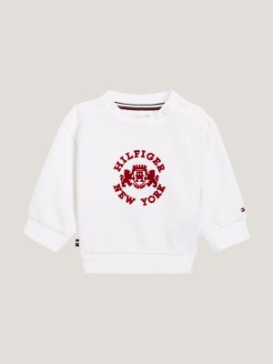 Varsity Crew Neck Relaxed Sweatshirt | White | Tommy Hilfiger