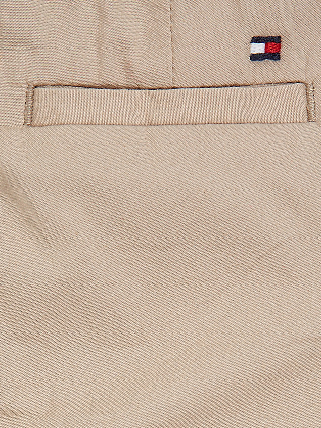 beige essential drawstring chino trousers for newborn tommy hilfiger