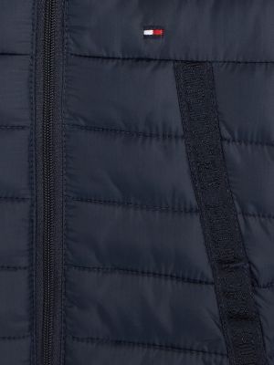 Hilfiger Monotype Hooded Puffer Jacket | Blue | Tommy Hilfiger
