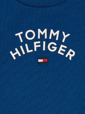 Logo Relaxed Fit Long Sleeve T-Shirt | BLUE | Tommy Hilfiger