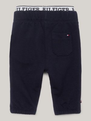 blue hilfiger monotype relaxed fit jogginghose für neugeborene - tommy hilfiger