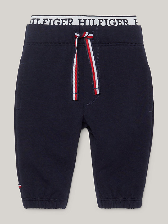 blue hilfiger monotype relaxed fit joggers for newborn tommy hilfiger