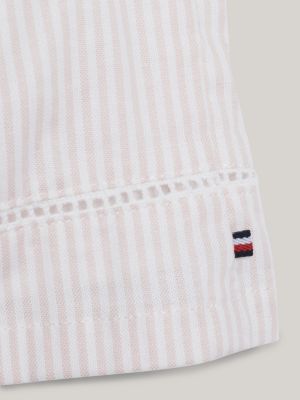 Ithaca Stripe Long Sleeve Dress Pink Tommy Hilfiger