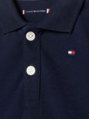 Essential Flag Embroidery Polo | Blue | Tommy Hilfiger