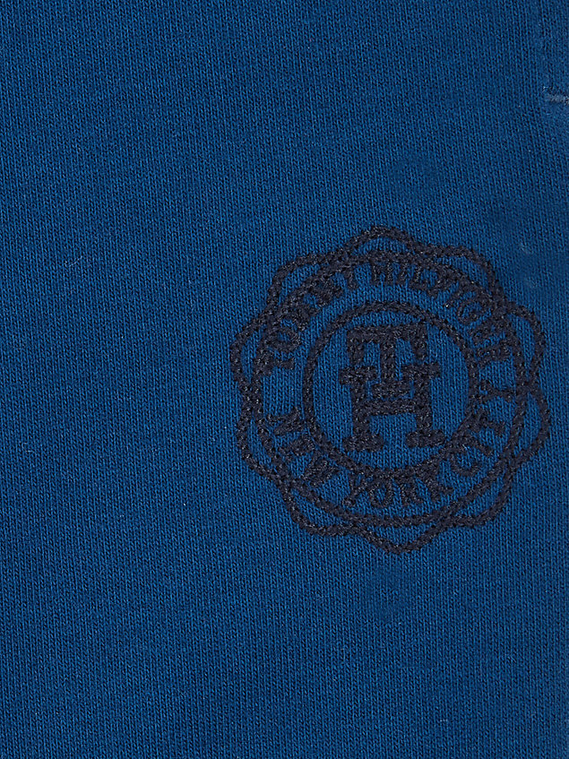 pantalón amplio con logo y cordón distintivo blue de newborn tommy hilfiger