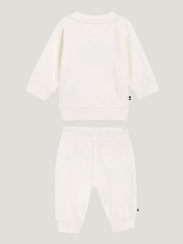 white set met sweatshirt en jogger voor newborn - tommy hilfiger