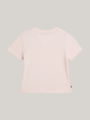 Logo Crew Neck T-Shirt, Pink