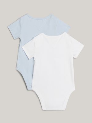 blue 2er-pack bodys inkl. geschenkbeutel für neugeborene - tommy hilfiger