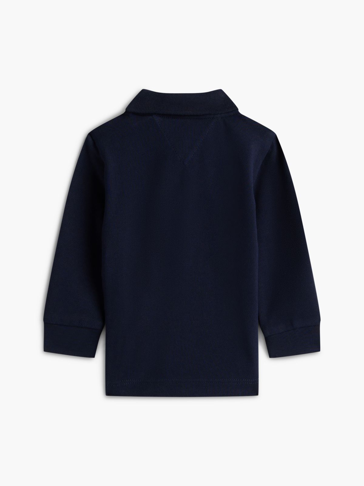 Essential Regular Fit Long Sleeve Polo Shirt — Blue