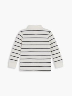 Essential Regular Fit Long Sleeve Polo Shirt — White 2