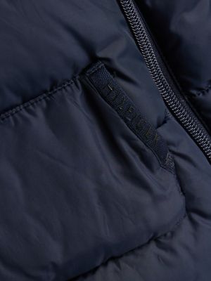 blau skianzug im puffer-design mit kapuze für neugeborene - tommy hilfiger