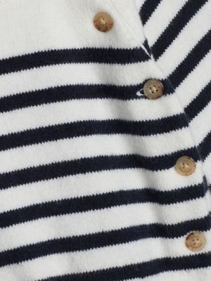 white stripe knit jumper and trousers set for newborn tommy hilfiger