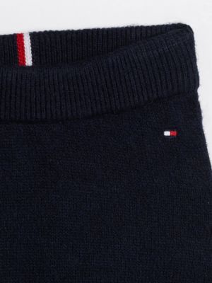 white stripe knit jumper and trousers set for newborn tommy hilfiger