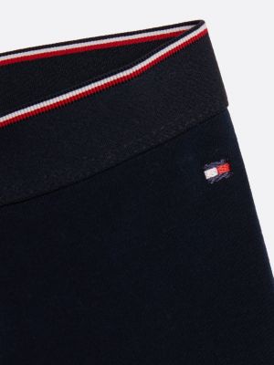 blau leggings mit taillenbund in tommy-farben für neugeborene - tommy hilfiger