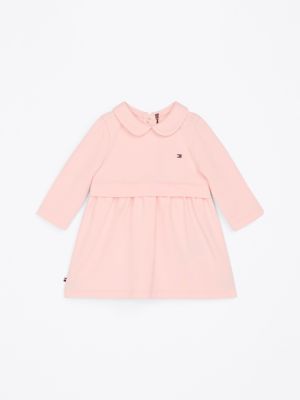 pink peter pan collar dress for newborn tommy hilfiger