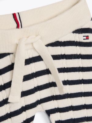 multi cable knit three-piece gift box for newborn tommy hilfiger