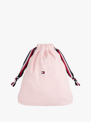 pink polo shirt bodysuit gift set for newborn tommy hilfiger
