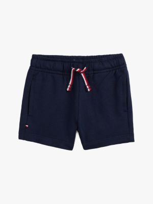 short à cordon de serrage emblématique noir pour nouveau-né tommy hilfiger