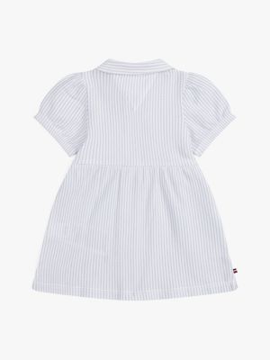 robe à rayures ithaca et manches courtes bleu pour nouveau-né tommy hilfiger