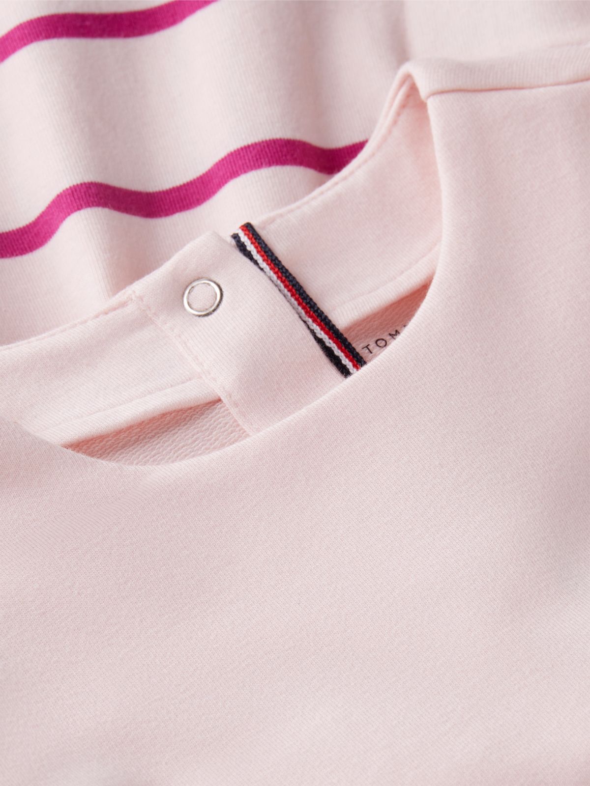 Essential Ruffle Knit Long Sleeve Dress — Pink
