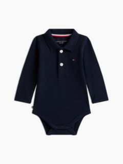 Long Sleeve Polo Bodysuit Gift Box — Blue 1