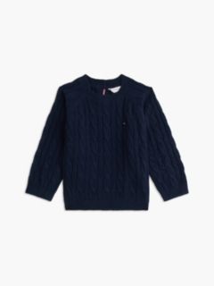 Cable Knit Three-Piece Outfit Gift Box — Blue 4