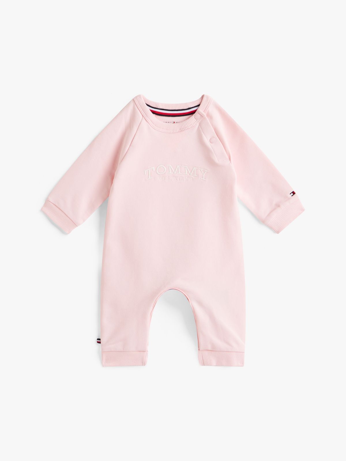 Logo Embroidery Terry Coverall — Pink