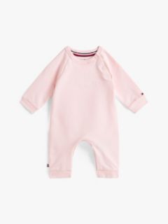 Logo Embroidery Terry Coverall — Pink 1