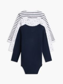 3-Pack Essential Long Sleeve Bodysuits Gift Box — Blue 2