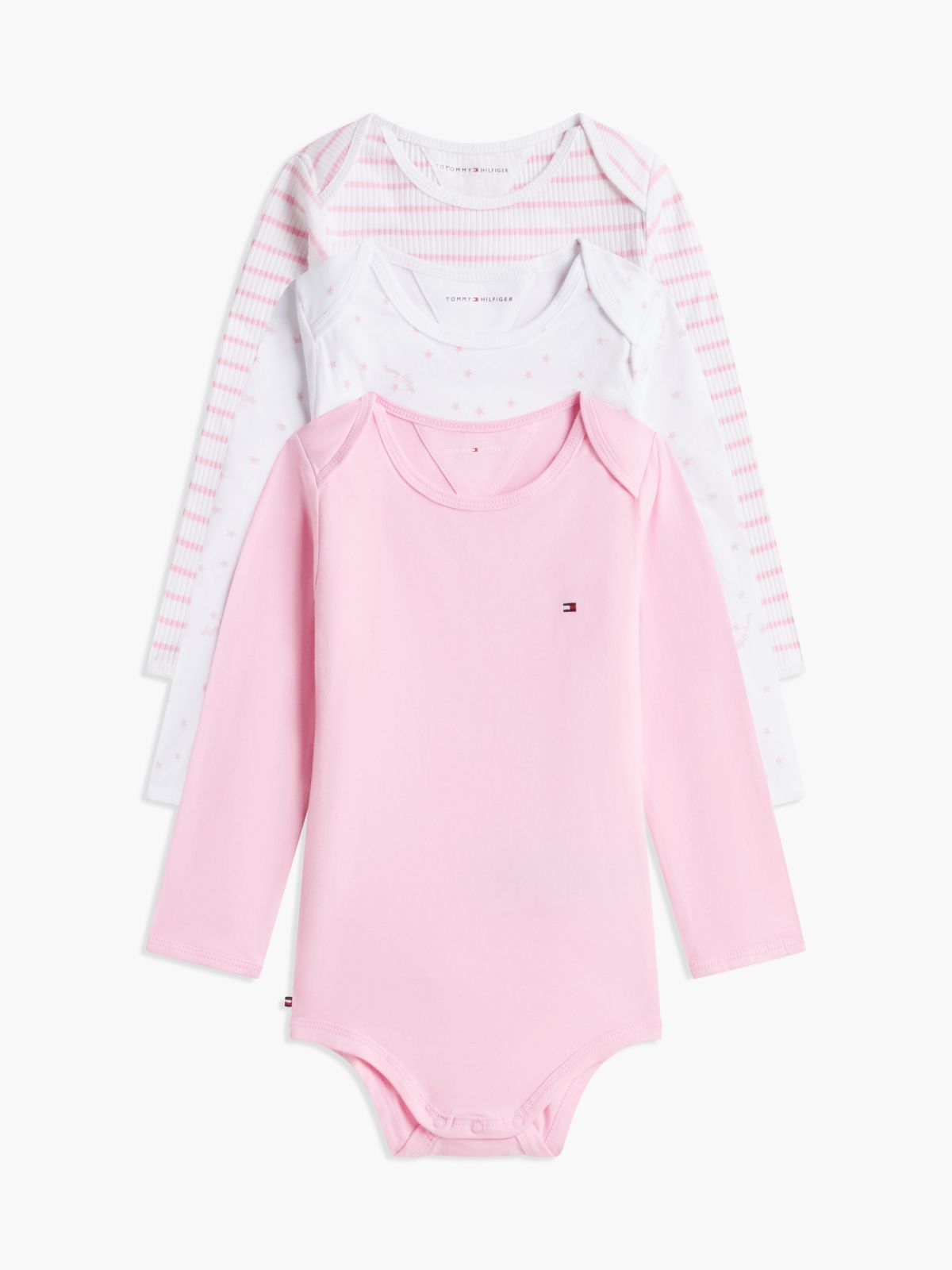 3-Pack Essential Long Sleeve Bodysuits Gift Box — Multi