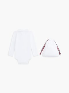 Essential Polo Bodysuit Gift Set — Blue 2