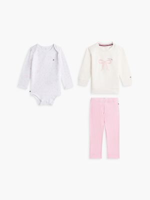 multi essential three-piece outfit gift box for newborn tommy hilfiger