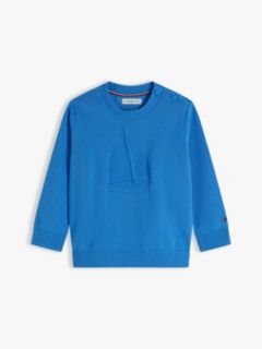 Essential Intarsia Jumper — Blue 1